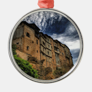Casas colgadas in Frias, Spanien Silbernes Ornament