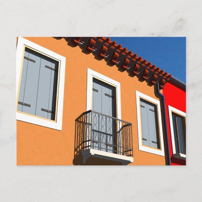 Casas en Venecia Postkarte (Vorderseite)