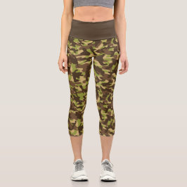 Cascade Camouflage Capri Leggings
