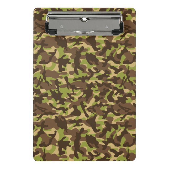 Cascade Camouflage Mini Klemmbrett (Vorderseite)