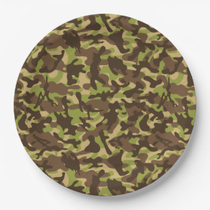 Cascade Camouflage Pappteller