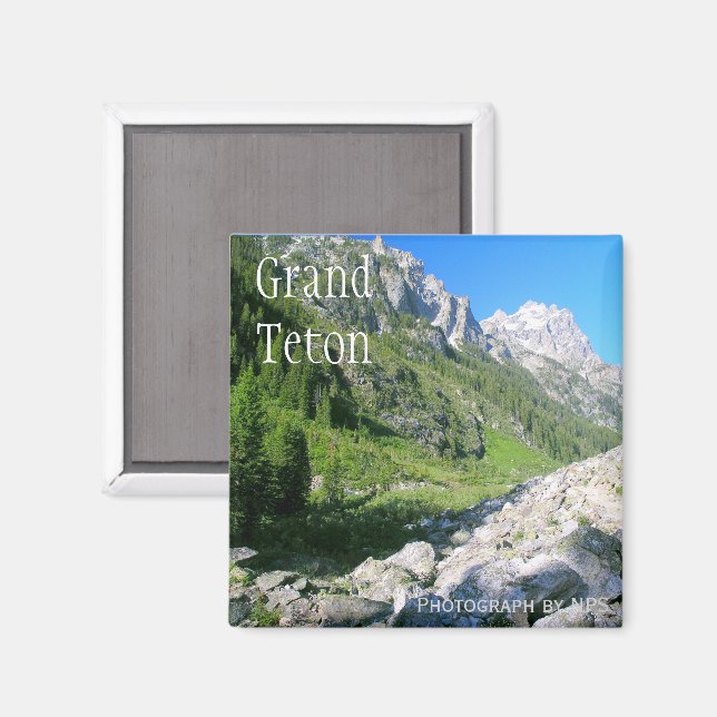 Cascade Canyon, Grand Teton Nationalpark Magnet (Vorderseite/Rückseite)