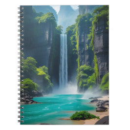 Cascade Dreams - Wasserfall Inspiriert Notizblock
