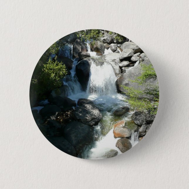 Cascade Falls at Yosemite National Park Button (Vorderseite)