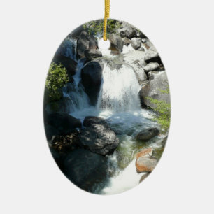 Cascade Falls at Yosemite National Park Keramik Ornament