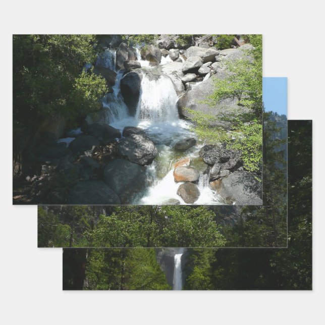 Cascade Falls im Yosemite National Park Geschenkpapier Set (Set)