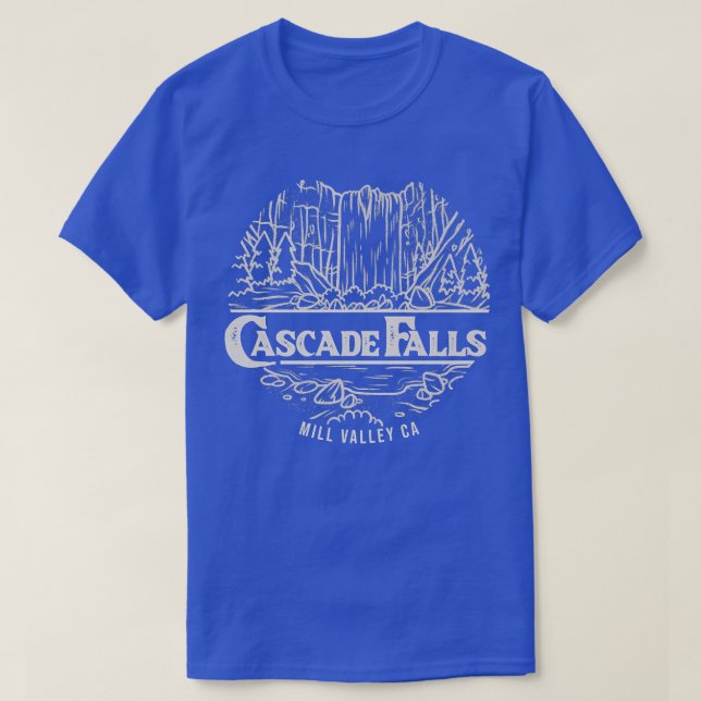 Cascade Falls Mill Valle California T-Shirt (Design vorne)