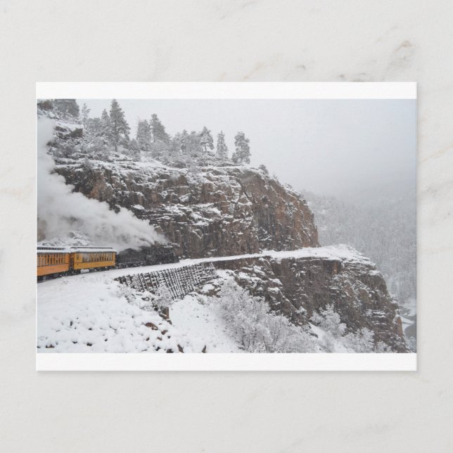 Cascade Gorge An Bord des Polar Express Postkarte (Vorderseite)