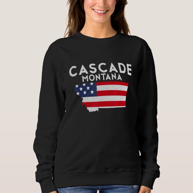 Cascade Montana USA Staat America Travel Montana Sweatshirt (Vorderseite)