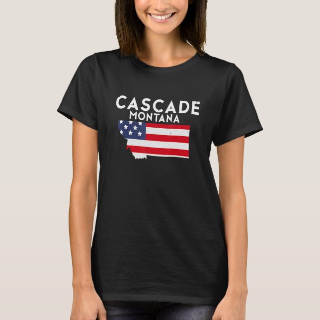 Cascade Montana USA Staat America Travel Montana T-Shirt (Vorderseite)