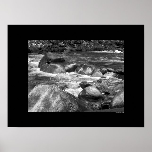 Cascade - River Rocks Poster (Vorne)
