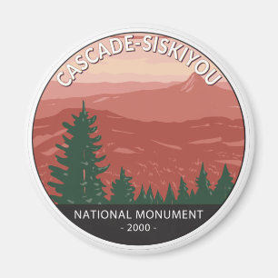 Cascade Siskiyou National Monument Oregon Vintage Magnet