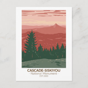 Cascade Siskiyou National Monument Oregon Vintage Postkarte