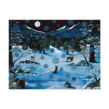 Cascade Snowflake Postkarte