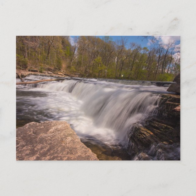 Cascades Obere Falls, Cataract Falls, IN Postkarte (Vorderseite)