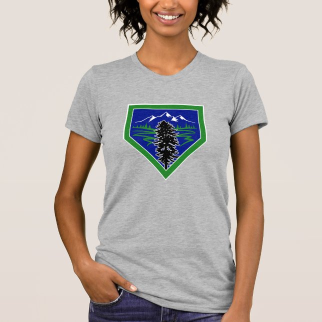 Cascadia Baseball Diamond Logo T-Shirt (Vorderseite)