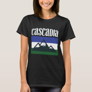 Cascadia Doug Flaggen-pazifisches NordwestT - T-Shirt