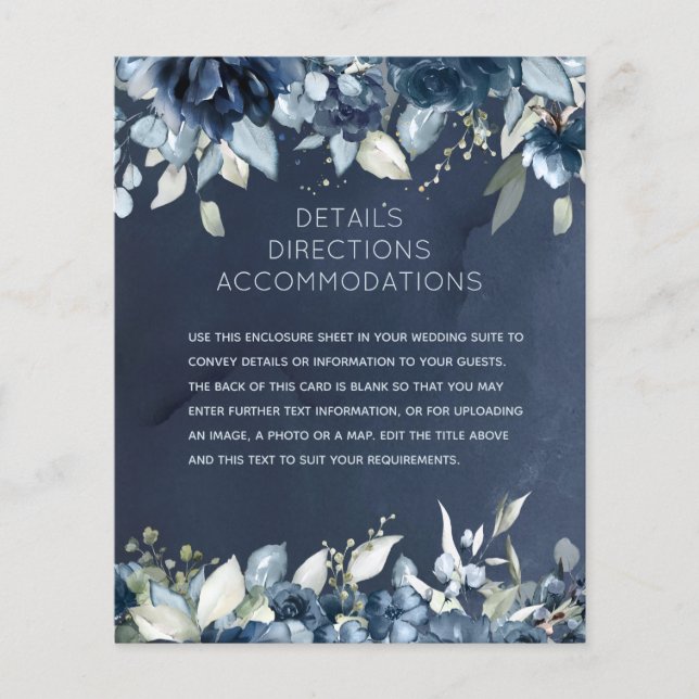 Cascading Peonies Wedding Details Unterkünfte (Vorderseite)