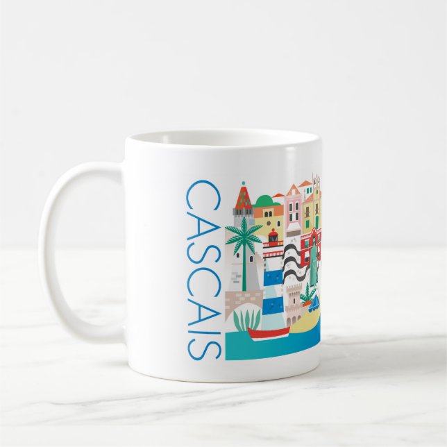 Cascais, Portugal 11oz oder 15oz Tasse (Links)