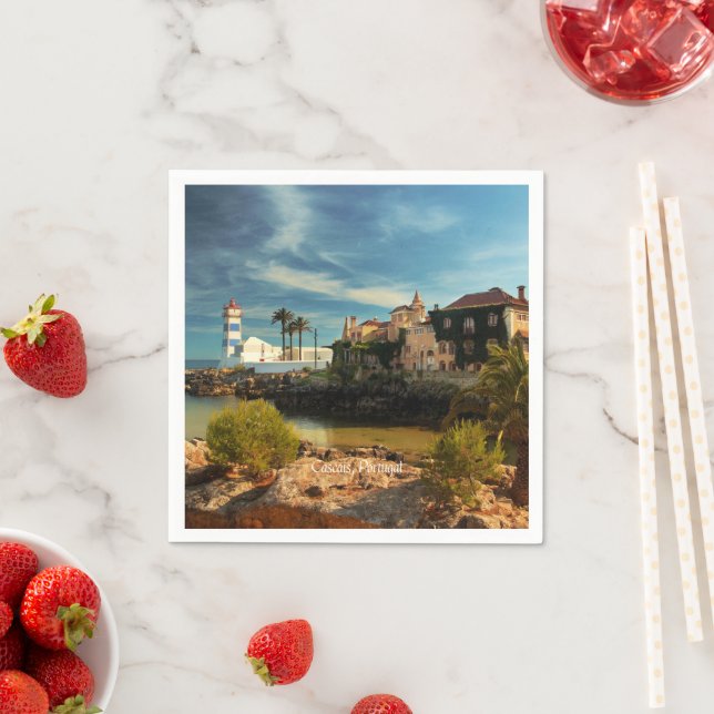 Cascais, Portugal malerische Landschaft Serviette (Beispiel)