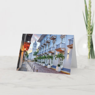 Casco Panama Altstadt Watercolor Karte