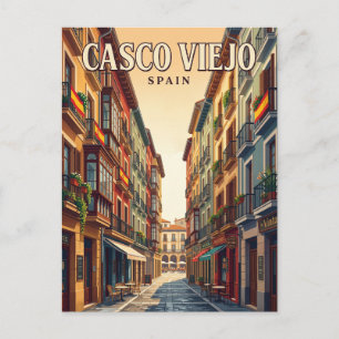 Casco Viejo Spanien Postkarte