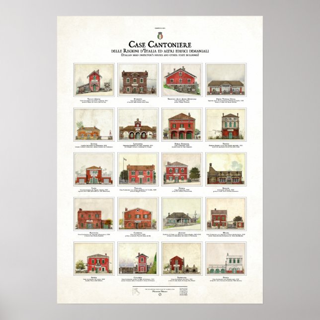 Case Cantoniere delle Regioni d'Italia Poster (Vorne)