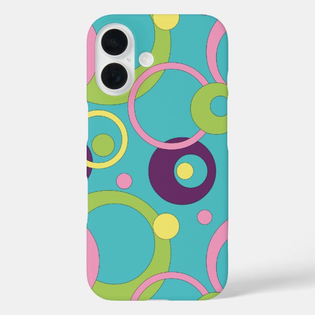 Case für das Handy von Funky Blue Circles (Rückseite)