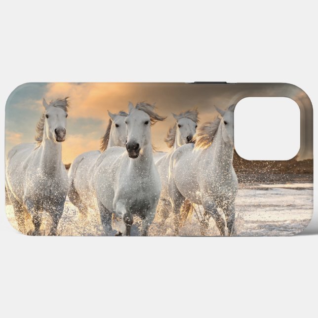 Case für das iPhone von White Horses (Rückseite (Horizontal))