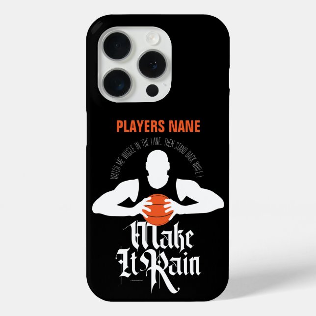 Case für iPhone Case: Regen (Basketball) (Rückseite)
