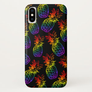 Case für iPhone/iPad mit Regenbogenananas.