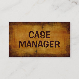 Case Manager Antike Visitenkarte