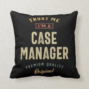 Case Manager Job Titel Männer Frauen Geschenk Kissen
