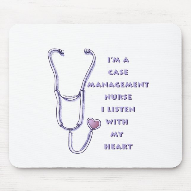Case Manager Nurse Heart Mousepad (Vorne)