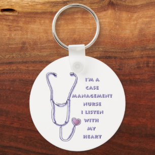 Case Manager Nurse Heart Schlüsselanhänger