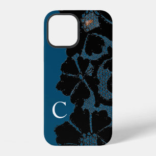 CASE-MATE ANTIKE SCHWARZES SPITZENMUSTER DIY INITI iPhone 12 HÜLLE