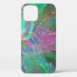 Case-Mate für Ihre Initials Abstrakt Colors Glitze iPhone Hülle