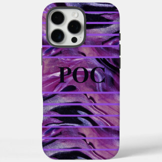 Case-Mate für lila Abstrakte Monogramm iPhone 16 Pro Max Hülle