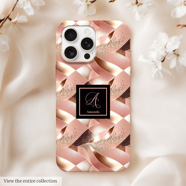 Case-Mate iPhone 16 Hülle Elegant Rose Gold Gesche (Case-Mate iPhone 16 Case Elegant Rose Gold Gift)