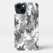 Case-Mate iPhone Case Grey and White Camouflage