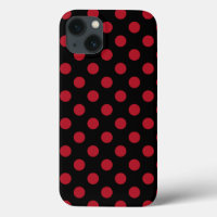 Case-Mate-iPhone-Gehäuse mit roten und schwarzen P