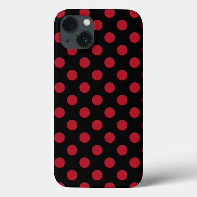 Case-Mate-iPhone-Gehäuse mit roten und schwarzen P Case-Mate iPhone Hülle (Rückseite)