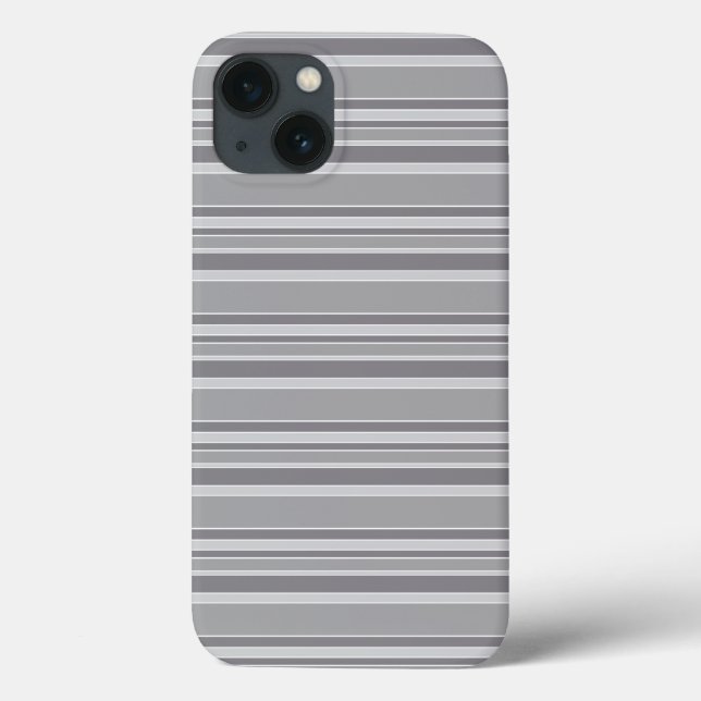 Case-Mate iPhone mit grauen Streifen Hülle (Rückseite)