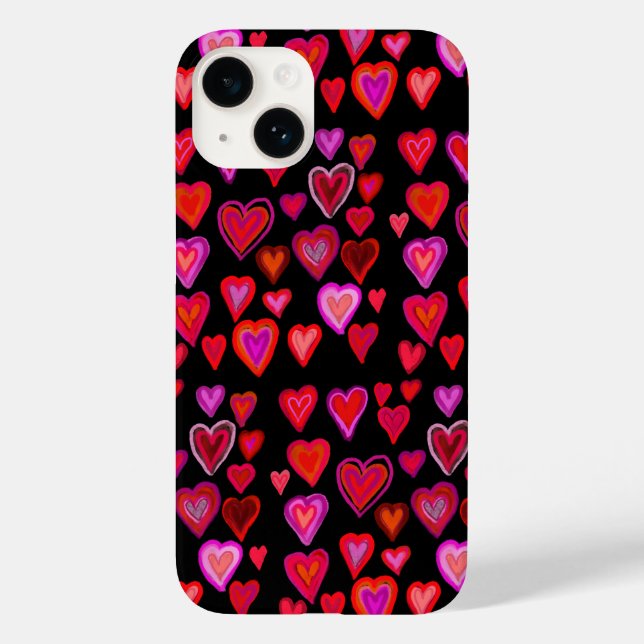 Case-Mate iPhone mit Hundert Herzen Hülle (Rückseite)