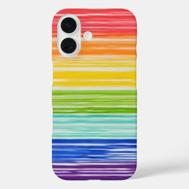 Case-Mate iPhone mit unordentlichen Regenbogenstre Hülle (Rückseite)