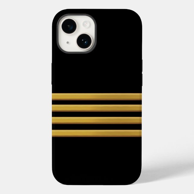 Case-Mate iPhone von Captain gold stripes Hülle (Rückseite)