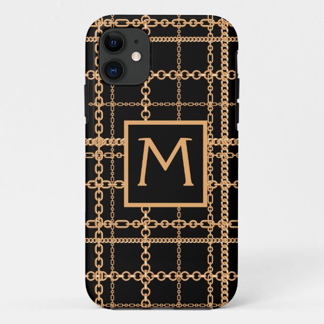 Case Mate Tough Apple iPhone XR Fall - Gold Chains (Rückseite)