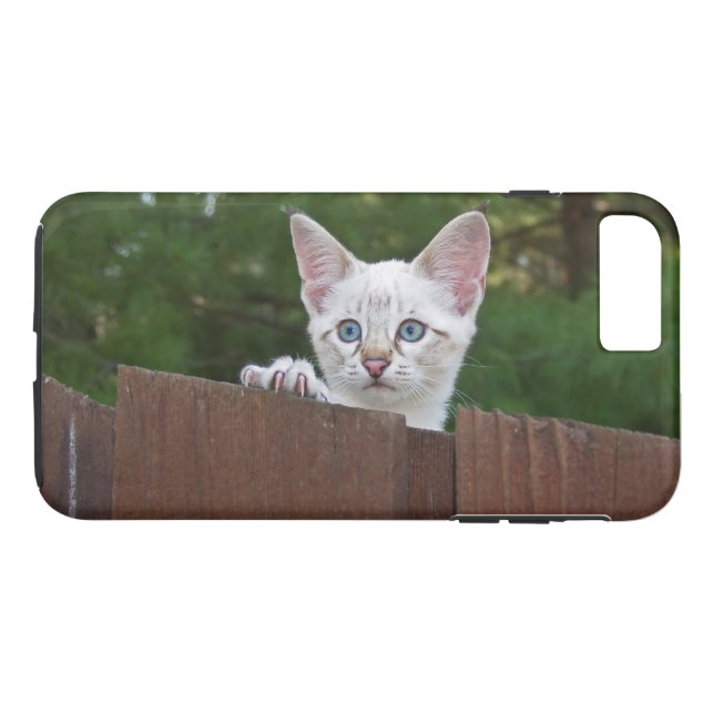 Case Mate Tough Plus iPhone 7 Case White Kitten (Rückseite (Horizontal))
