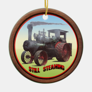 Case Traktor 'Still Steaming' Keramik Ornament