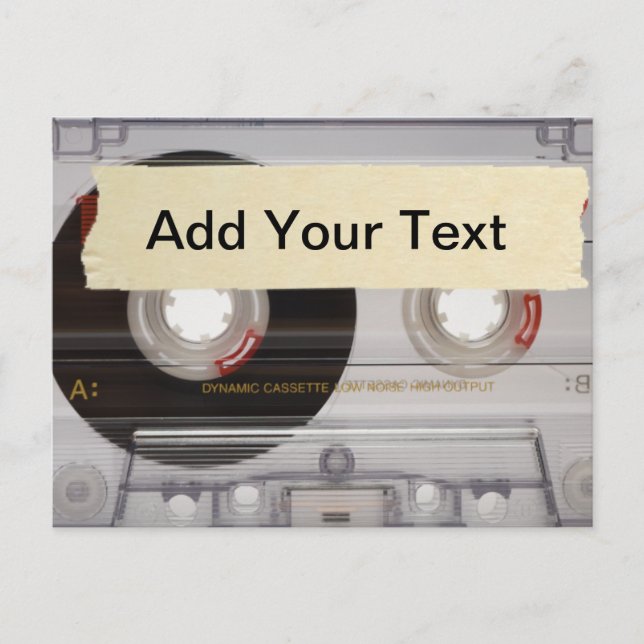 Casette Tape Postkarte (Vorderseite)